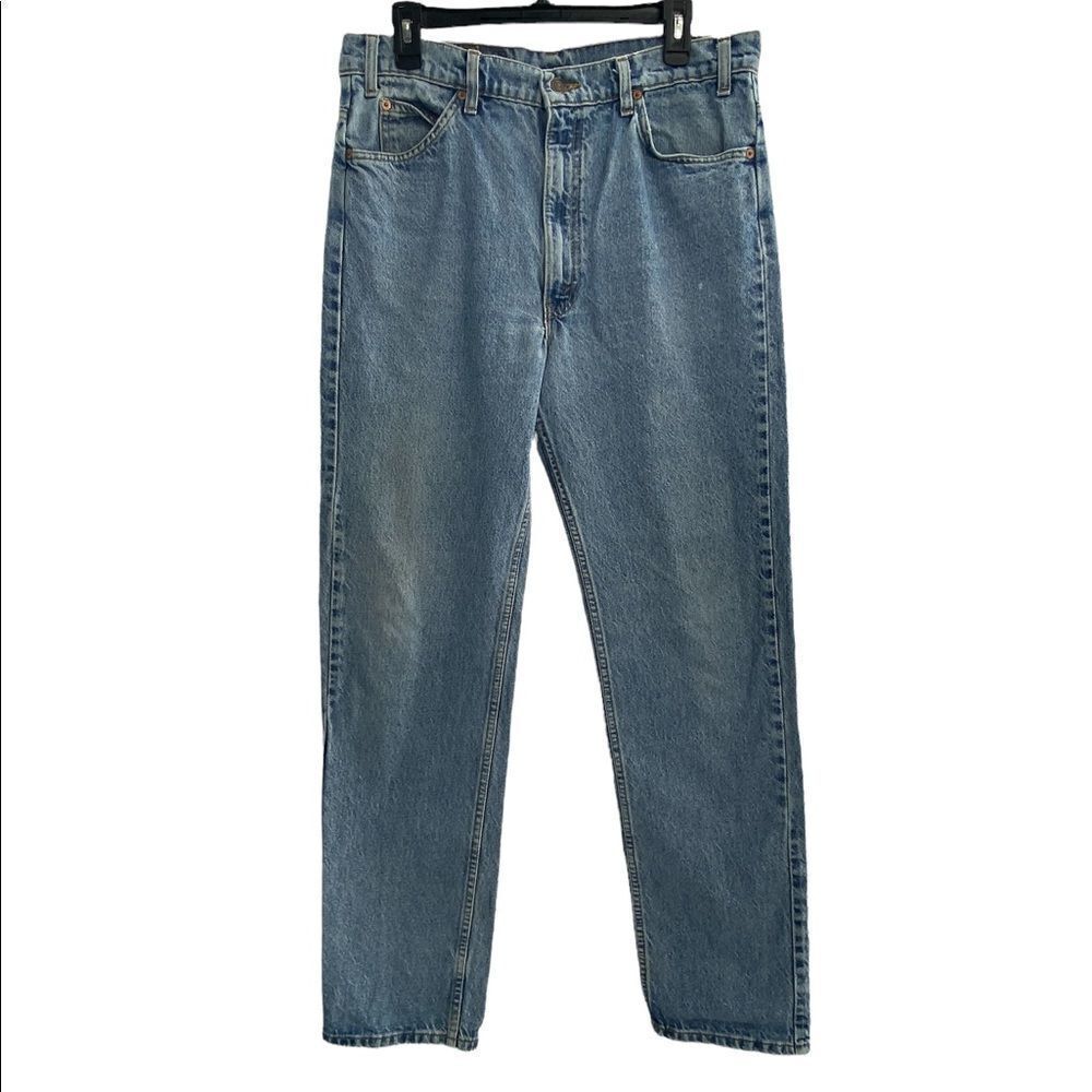 Vintage Levi's 505 Straight Leg Orange Tag Jeans 36x34